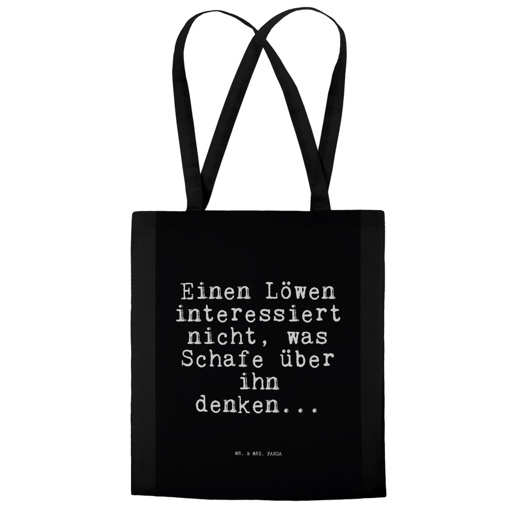 Tragetasche Sprüche und Zitate Einen Löwen interessiert nicht, was Schafe über ihn denken... Beuteltasche, Beutel, Einkaufstasche, Jutebeutel, Stoffbeutel, Tasche, Shopper, Umhängetasche, Strandtasche, Schultertasche, Stofftasche, Tragetasche, Badetasche, Jutetasche, Einkaufstüte, Laptoptasche, Spruch, Sprüche, lustige Sprüche, Weisheiten, Zitate, Spruch Geschenke, Spruch Sprüche Weisheiten Zitate Lustig Weisheit Worte