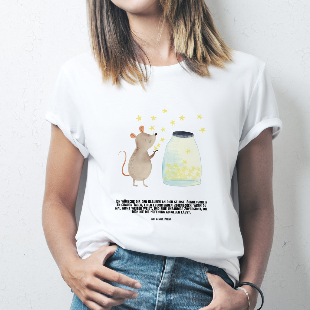 Personalisiertes T-Shirt Maus Sterne T-Shirt Personalisiert, T-Shirt mit Namen, T-Shirt mit Aufruck, Männer, Frauen, Wunschtext, Bedrucken, Tiermotive, Gute Laune, lustige Sprüche, Tiere, Maus, Sterne, Wunsch, Kind, Taufe, Taufgeschenk, Geburt, Schwangerschaft, erstes Kind, Kindergeburtstag, Geburtstag, Hoffnung, Träume