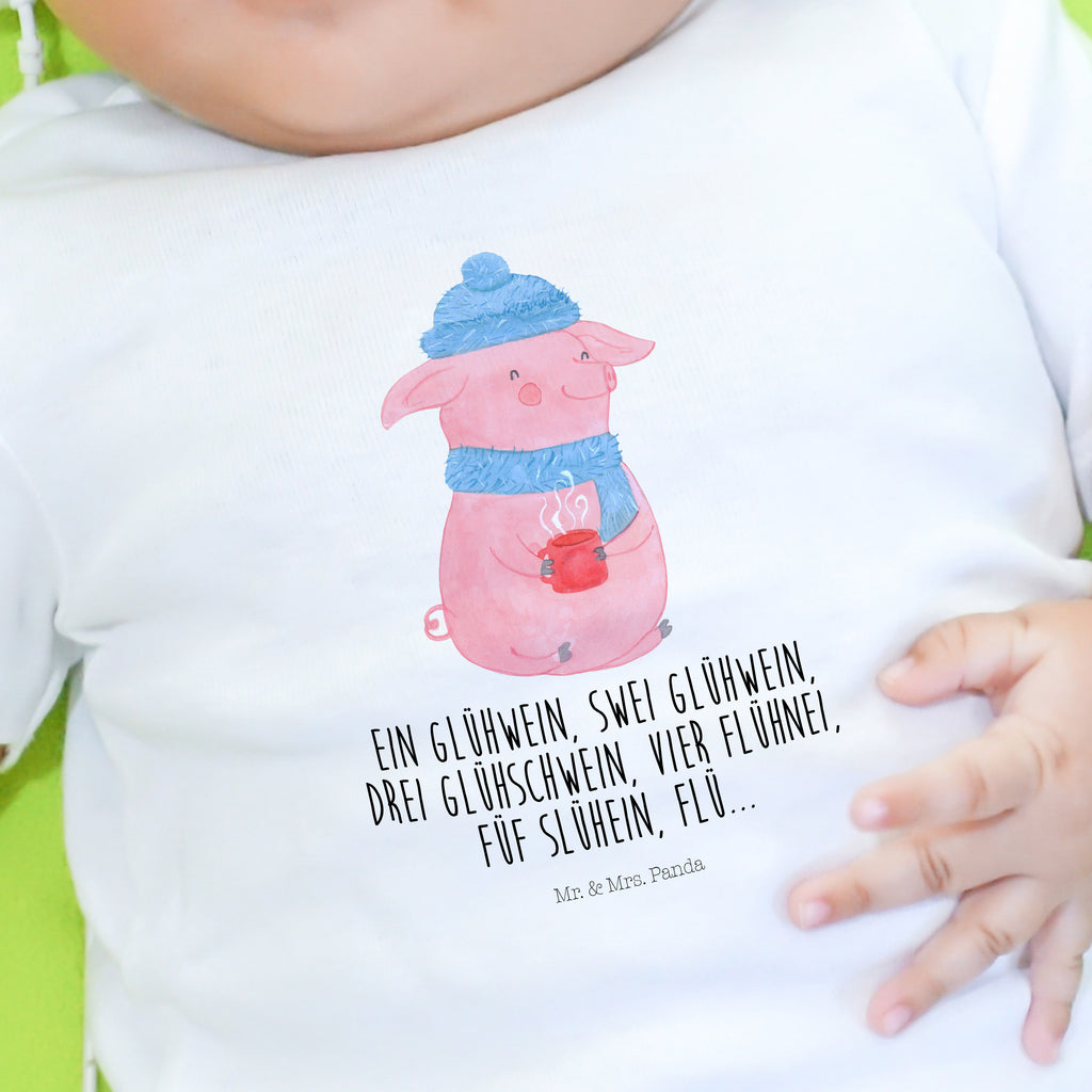 Organic Baby Shirt Schweinchen Glühwein Baby T-Shirt, Jungen Baby T-Shirt, Mädchen Baby T-Shirt, Shirt, Winter, Weihnachten, Weihnachtsdeko, Nikolaus, Advent, Heiligabend, Wintermotiv, Glühwein, Betrunken, Weihnachtsmarkt, Spruch