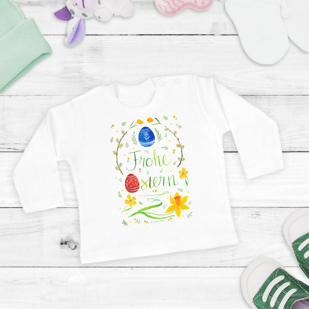 Baby Longsleeve Frohe Ostern Mädchen, Jungen, Baby, Langarm, Bio, Kleidung, Ostern, Osterhase, Ostergeschenke, Osternest, Osterdeko, Geschenke zu Ostern, Ostern Geschenk, Ostergeschenke Kinder, Ostern Kinder, Frohe Ostern, Ostergrüße, Osterblume, Osterei, bemalte Ostereier, Weidenkätzchen. Lettering