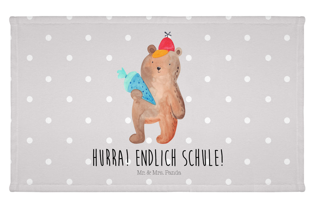 Handtuch Bär Schultüte Handtuch, Badehandtuch, Badezimmer, Handtücher, groß, Kinder, Baby, Bär, Teddy, Teddybär, Bär Motiv, Schultüte, Erster Schultag Geschenk, Einschulung Geschenk, Schule Geschenk, Grundschule, Schulanfang, Schulbeginn