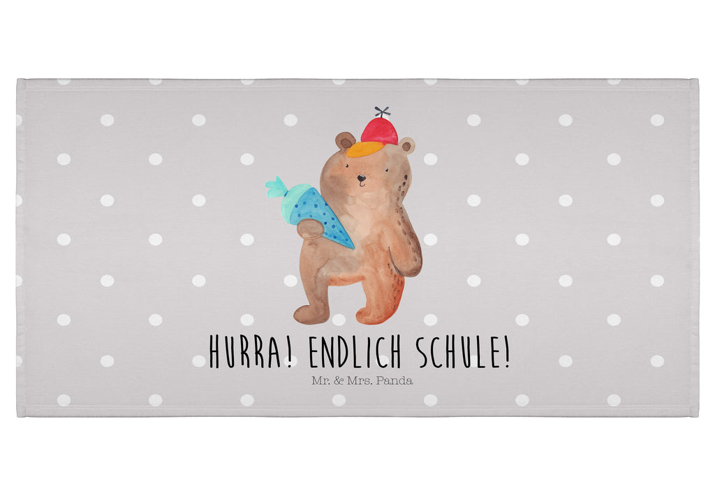 Handtuch Bär Schultüte Handtuch, Badehandtuch, Badezimmer, Handtücher, groß, Kinder, Baby, Bär, Teddy, Teddybär, Bär Motiv, Schultüte, Erster Schultag Geschenk, Einschulung Geschenk, Schule Geschenk, Grundschule, Schulanfang, Schulbeginn