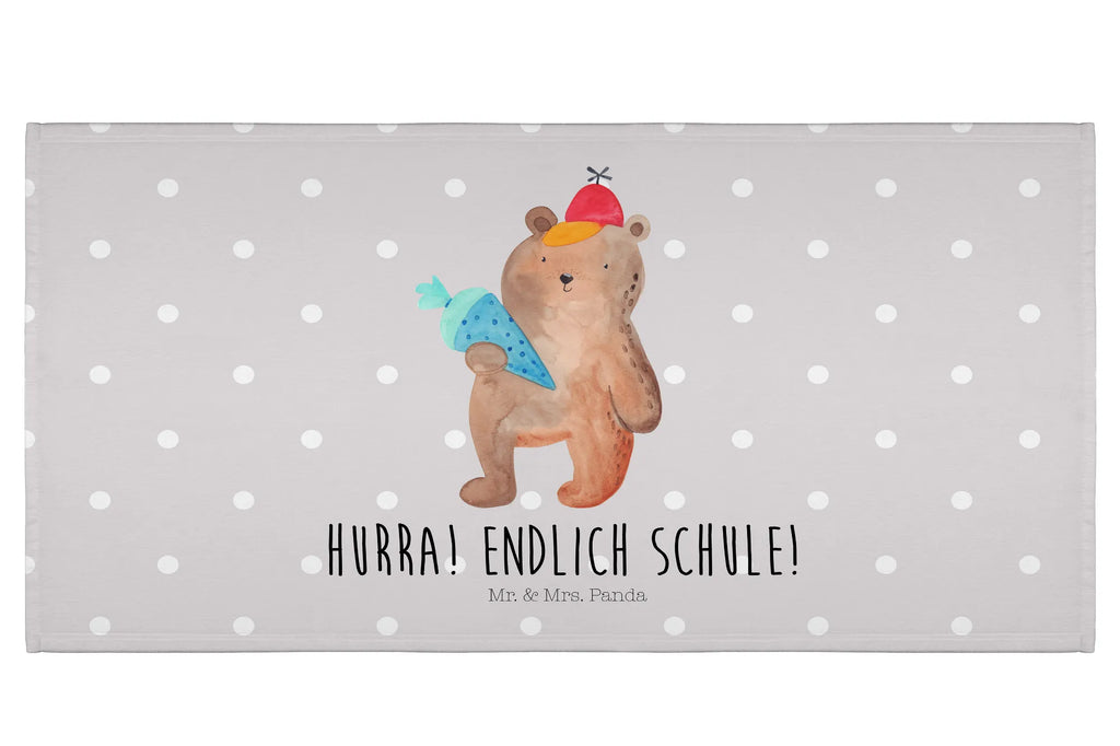 Handtuch Bär Schultüte Handtuch, Badehandtuch, Badezimmer, Handtücher, groß, Kinder, Baby, Bär, Teddy, Teddybär, Bär Motiv, Schultüte, Erster Schultag Geschenk, Einschulung Geschenk, Schule Geschenk, Grundschule, Schulanfang, Schulbeginn