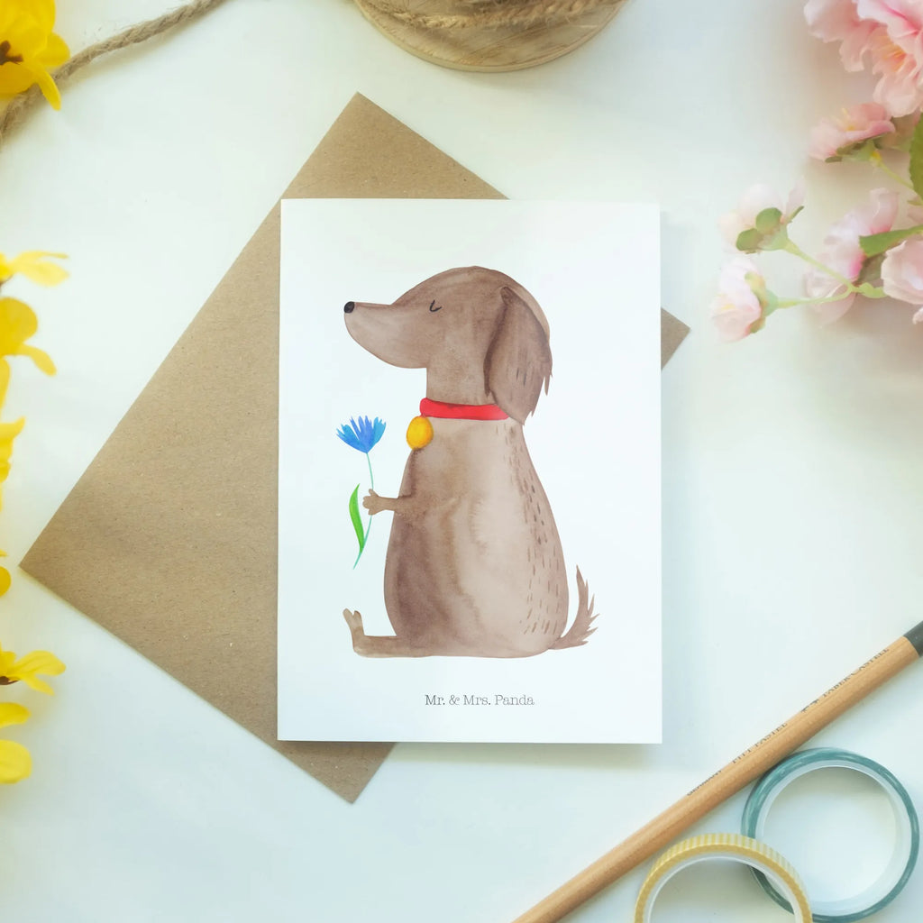 Grußkarte Hund Blume Grußkarte, Klappkarte, Einladungskarte, Glückwunschkarte, Hochzeitskarte, Geburtstagskarte, Karte, Ansichtskarten, Hund, Hundemotiv, Haustier, Hunderasse, Tierliebhaber, Hundebesitzer, Sprüche, Hunde, Frauchen, Hundeliebe