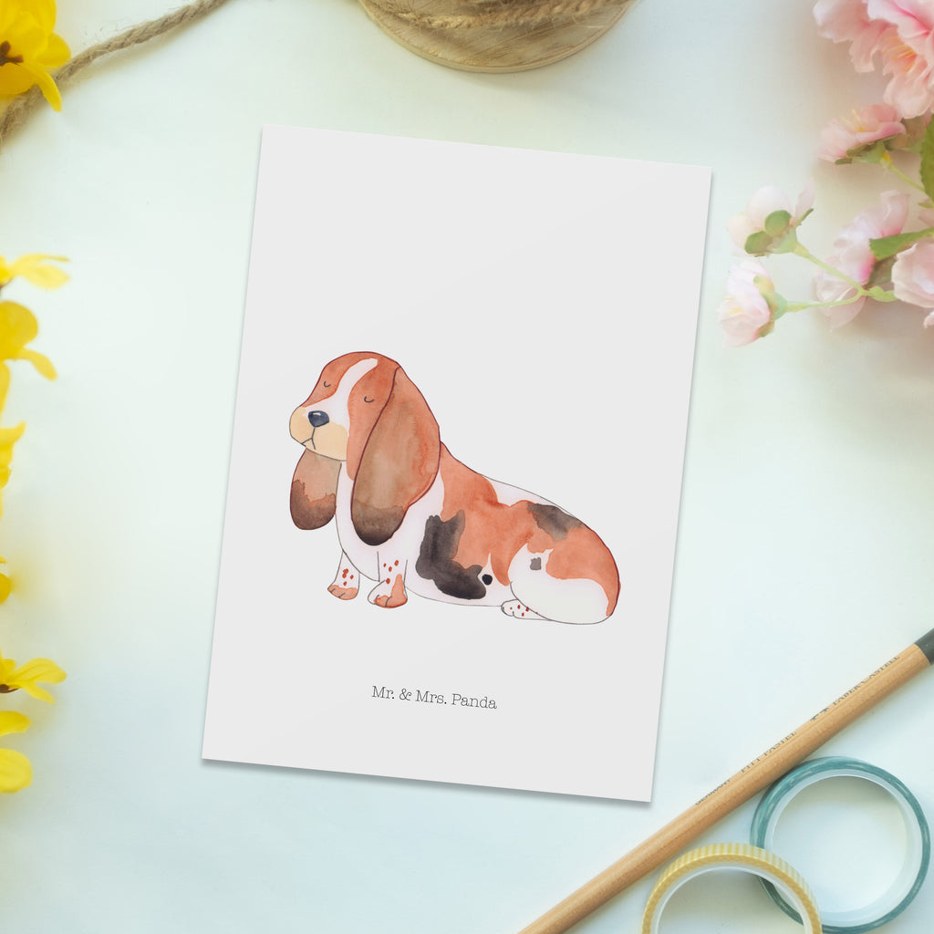 Postkarte Hund Basset Hound Postkarte, Karte, Geschenkkarte, Grußkarte, Einladung, Ansichtskarte, Geburtstagskarte, Einladungskarte, Dankeskarte, Ansichtskarten, Einladung Geburtstag, Einladungskarten Geburtstag, Hund, Hundemotiv, Haustier, Hunderasse, Tierliebhaber, Hundebesitzer, Sprüche, Basset Hound, Basset, Hundeliebe, kinderlos