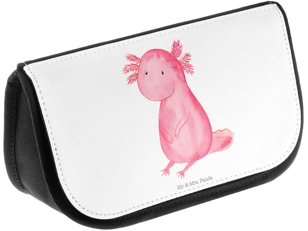 Kosmetiktasche Axolotl null Kosmetikbeutel, Kulturtasche, Kulturbeutel, Schminktasche, Make-Up Tasche, Kosmetiktasche, Beauty Bag, Kosmetiktasche Damen, Make Up Tasche, Kosmetik Tasche, Kosmetiktasche Klein, Kleine Kosmetiktasche, Schminktasche Klein, Kosmetiktasche Mit Fächern, Schminktäschen, Schminke Tasche, Kosmetiktaschen Damen, Beauty Case, Schmink Täschchen, Axolotl, Molch, Axolot, vergnügt, fröhlich, zufrieden, Lebensstil, Weisheit, Lebensweisheit, Liebe, Freundin