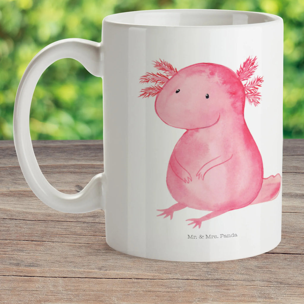 Kindertasse Axolotl null Kindertasse, Kinder Tasse, Kunststoff Tasse, Kindergarten Tasse, Trinkbecher, Camping Becher, Kaffeetasse, Kunststoffbecher, Kindergartenbecher, Outdoorgeschirr, Kunststoffgeschirr, Reisebecher, Reisetasse, Kinderbecher, Bruchfeste Tasse, Bruchsichere Tasse, Plastik Tasse, Plastiktasse, Axolotl, Molch, Axolot, vergnügt, fröhlich, zufrieden, Lebensstil, Weisheit, Lebensweisheit, Liebe, Freundin