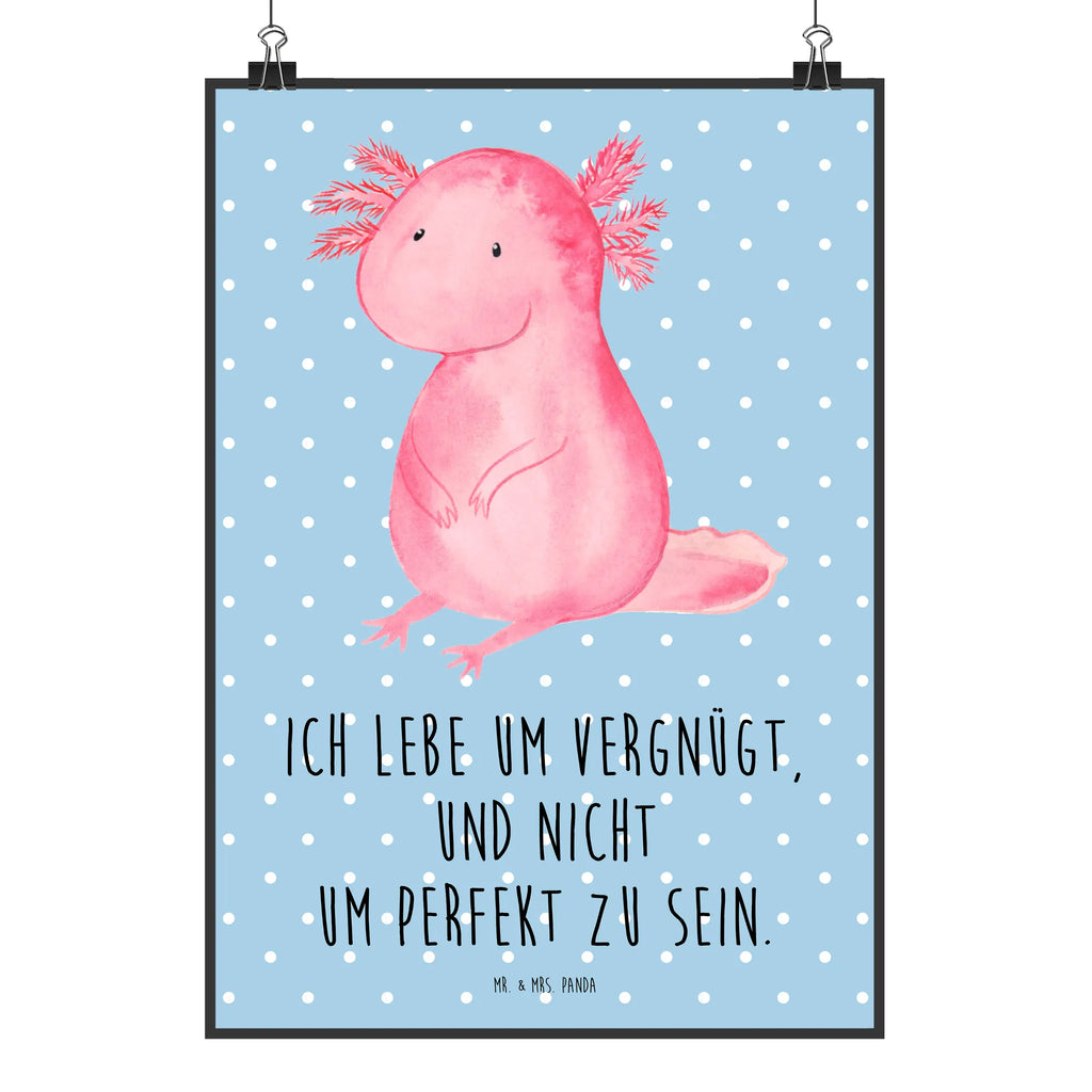 Poster Axolotl null Poster, Wandposter, Bild, Wanddeko, Küchenposter, Kinderposter, Wanddeko Bild, Raumdekoration, Wanddekoration, Handgemaltes Poster, Mr. & Mrs. Panda Poster, Designposter, Kunstdruck, Posterdruck, Axolotl, Molch, Axolot, vergnügt, fröhlich, zufrieden, Lebensstil, Weisheit, Lebensweisheit, Liebe, Freundin