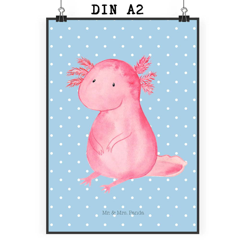 Poster Axolotl null Poster, Wandposter, Bild, Wanddeko, Küchenposter, Kinderposter, Wanddeko Bild, Raumdekoration, Wanddekoration, Handgemaltes Poster, Mr. & Mrs. Panda Poster, Designposter, Kunstdruck, Posterdruck, Axolotl, Molch, Axolot, vergnügt, fröhlich, zufrieden, Lebensstil, Weisheit, Lebensweisheit, Liebe, Freundin