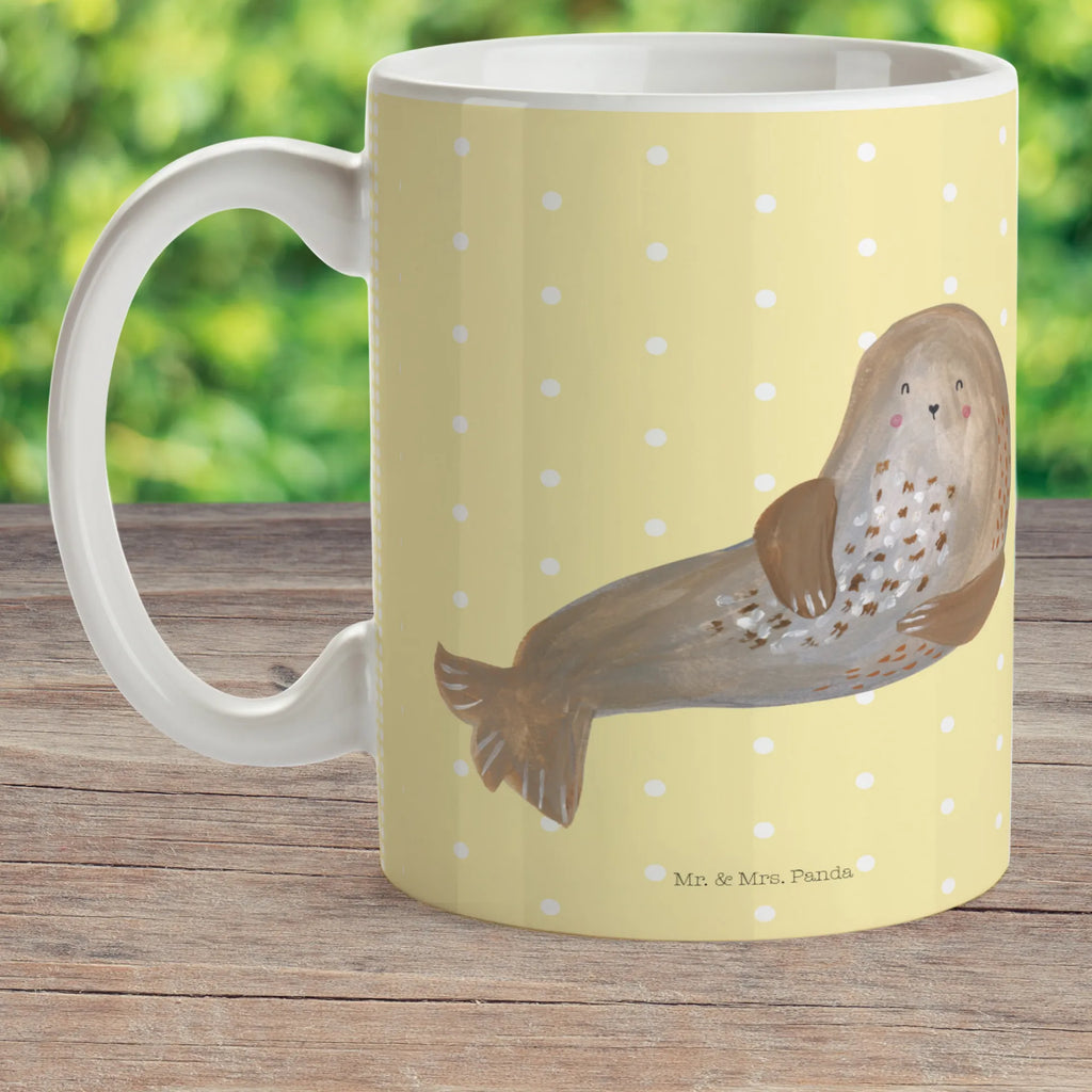 Kindertasse Robbe Lachen Kindertasse, Kinder Tasse, Kunststoff Tasse, Kindergarten Tasse, Trinkbecher, Camping Becher, Kaffeetasse, Kunststoffbecher, Kindergartenbecher, Outdoorgeschirr, Kunststoffgeschirr, Reisebecher, Reisetasse, Kinderbecher, Bruchfeste Tasse, Bruchsichere Tasse, Plastik Tasse, Plastiktasse, Tiermotive, Gute Laune, lustige Sprüche, Tiere, Robbe, Robben, Seehund, Strand, Meerestier, Ostsee, Nordsee