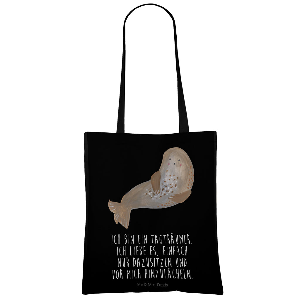 Tragetasche Robbe Lachen Beuteltasche, Beutel, Einkaufstasche, Jutebeutel, Stoffbeutel, Tasche, Shopper, Umhängetasche, Strandtasche, Schultertasche, Stofftasche, Tragetasche, Badetasche, Jutetasche, Einkaufstüte, Laptoptasche, Tiermotive, Gute Laune, lustige Sprüche, Tiere, Robbe, Robben, Seehund, Strand, Meerestier, Ostsee, Nordsee