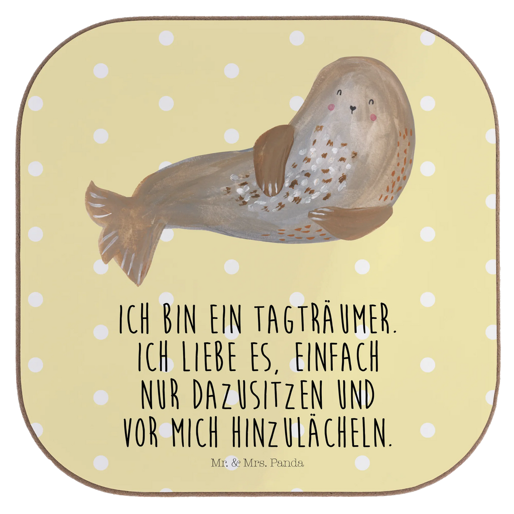 Quadratische Untersetzer Robbe lachend Untersetzer, Bierdeckel, Glasuntersetzer, Untersetzer Gläser, Getränkeuntersetzer, Untersetzer aus Holz, Untersetzer für Gläser, Korkuntersetzer, Untersetzer Holz, Holzuntersetzer, Tassen Untersetzer, Untersetzer Design, Tiermotive, Gute Laune, lustige Sprüche, Tiere, Robbe, Robben, Seehund, Strand, Meerestier, Ostsee, Nordsee