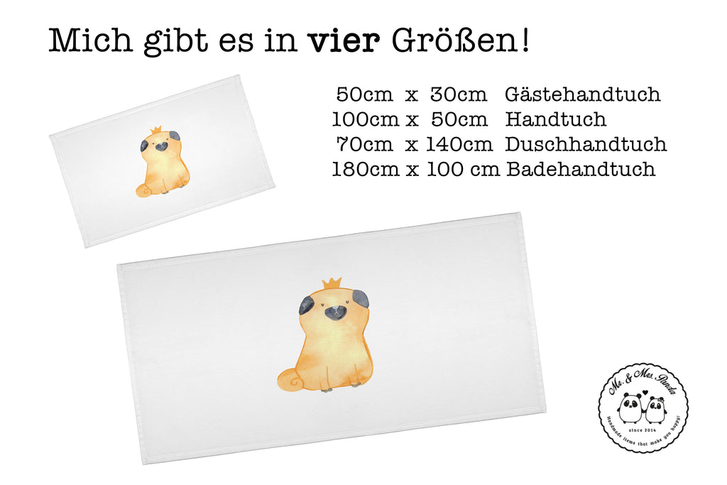 Handtuch Mops Krone Handtuch, Badehandtuch, Badezimmer, Handtücher, groß, Kinder, Baby, Hund, Hundemotiv, Haustier, Hunderasse, Tierliebhaber, Hundebesitzer, Sprüche, Mops, allergisch, kinderlos, Hausregel, Hundebesitzer. Spruch, lustig