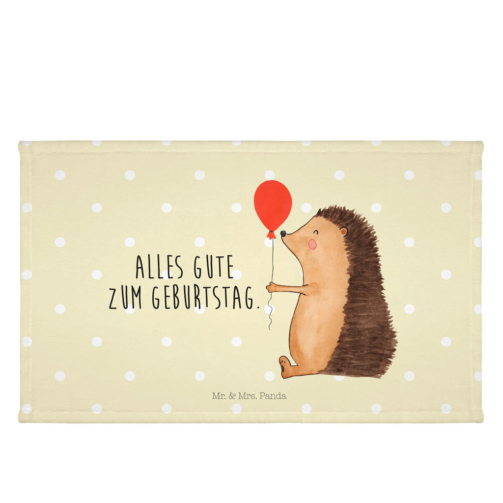 Handtuch Igel Luftballon Handtuch, Badehandtuch, Badezimmer, Handtücher, groß, Kinder, Baby, Tiermotive, Gute Laune, lustige Sprüche, Tiere, Igel, Geburtstag, Herzlichen Glückwunsch, Glückwunsch, Geburtstagskind, Ballon, Happy Birthday