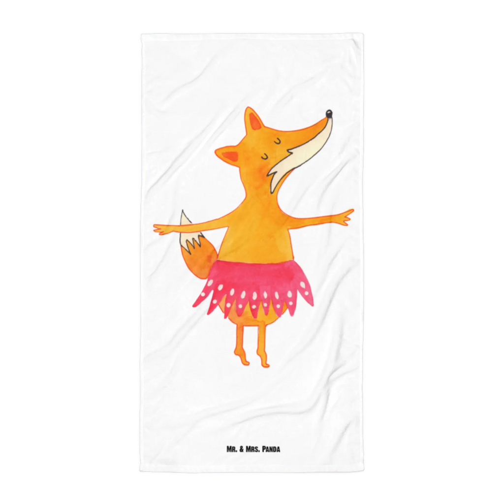 XL Badehandtuch Fuchs Ballerina Handtuch, Badetuch, Duschtuch, Strandtuch, Saunatuch, Fuchs, Fuchs Spruch, Füchse, Füchsin, Ballerina, Ballett, Tänzerin, Tanzen, Party, Einladung, Geburtstag