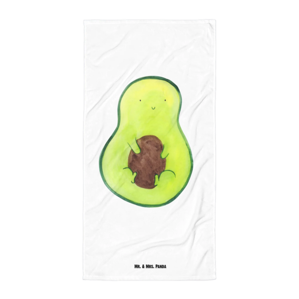 XL Badehandtuch Avocado mit Kern Handtuch, Badetuch, Duschtuch, Strandtuch, Saunatuch, Avocado, Veggie, Vegan, Gesund, Avokado, Avocadokern, Kern, Pflanze, Spruch Leben