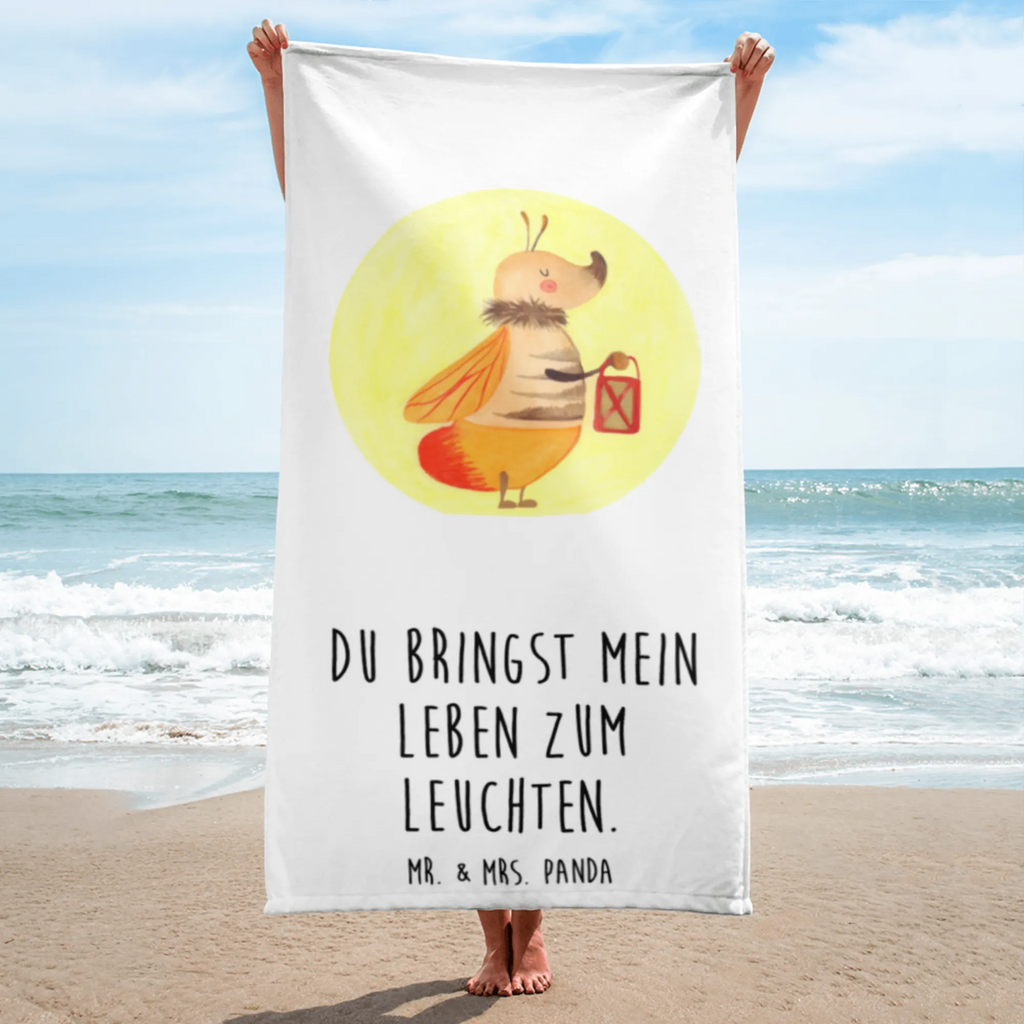 XL Badehandtuch Glühwürmchen Handtuch, Badetuch, Duschtuch, Strandtuch, Saunatuch, Tiermotive, Gute Laune, lustige Sprüche, Tiere, Glühwürmchen, Glühwurm, Falter, Liebe, Leuchten, magisch, Liebesbeweis, Lieblingsmensch, Verlobung, Heiratsantrag, Jahrestag, Liebesspruch