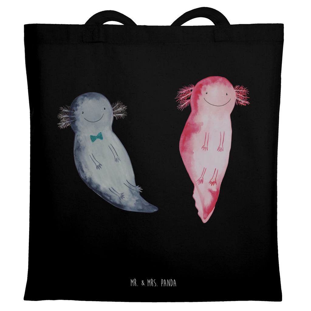 Tragetasche Axolotl Axel+Lotte Beuteltasche, Beutel, Einkaufstasche, Jutebeutel, Stoffbeutel, Tasche, Shopper, Umhängetasche, Strandtasche, Schultertasche, Stofftasche, Tragetasche, Badetasche, Jutetasche, Einkaufstüte, Laptoptasche, Axolotl, Molch, Axolot, Schwanzlurch, Lurch, Lurche, Liebe, große Liebe, Liebesbeweis, Freund, Verlobter, Ehemann, Jahrestag, Valentinstag