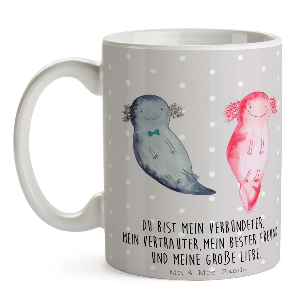 Tasse Axolotl Axel+Lotte Tasse, Kaffeetasse, Teetasse, Becher, Kaffeebecher, Teebecher, Keramiktasse, Porzellantasse, Büro Tasse, Geschenk Tasse, Tasse Sprüche, Tasse Motive, Kaffeetassen, Tasse bedrucken, Designer Tasse, Cappuccino Tassen, Schöne Teetassen, Axolotl, Molch, Axolot, Schwanzlurch, Lurch, Lurche, Liebe, große Liebe, Liebesbeweis, Freund, Verlobter, Ehemann, Jahrestag, Valentinstag