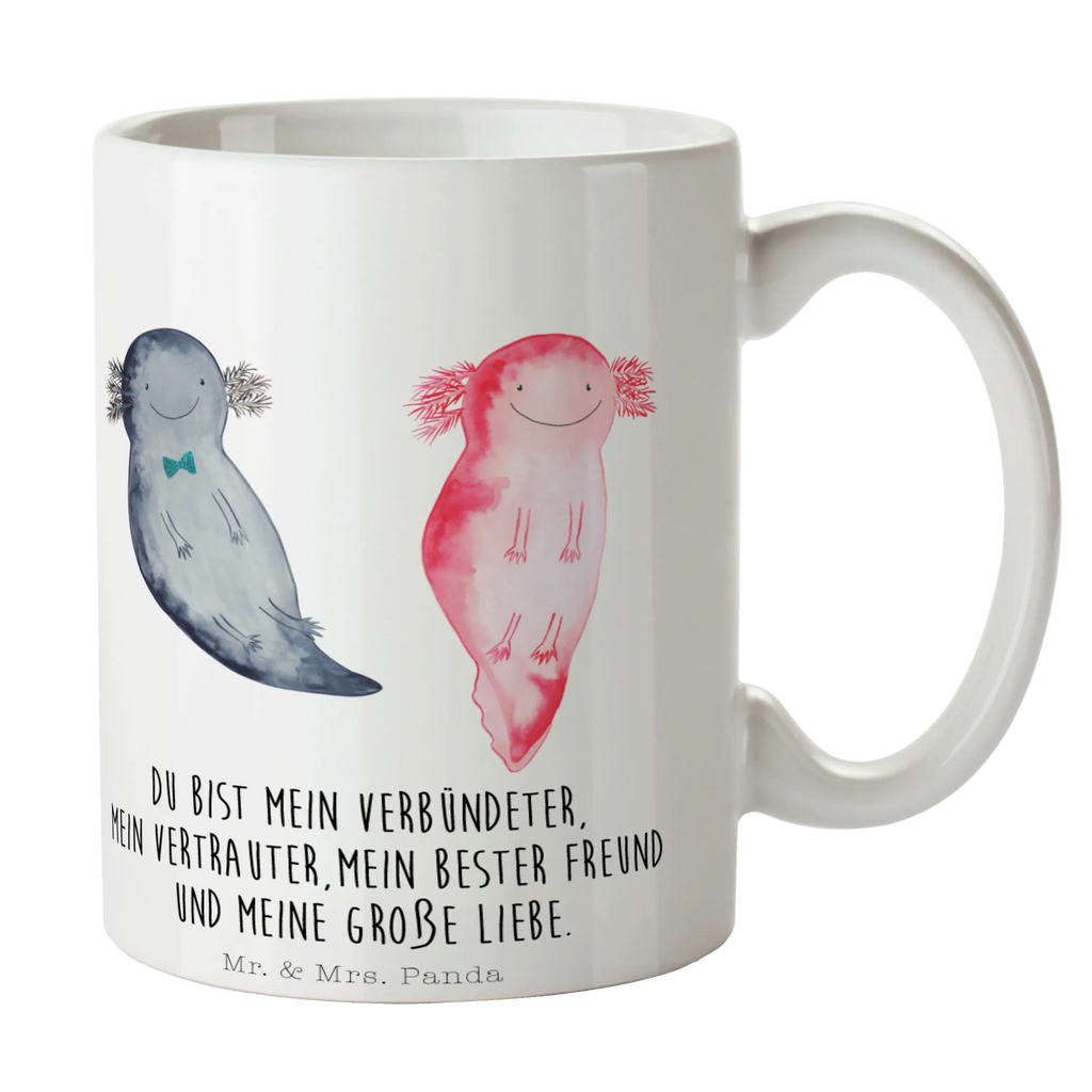 Tasse Axolotl Axel+Lotte Tasse, Kaffeetasse, Teetasse, Becher, Kaffeebecher, Teebecher, Keramiktasse, Porzellantasse, Büro Tasse, Geschenk Tasse, Tasse Sprüche, Tasse Motive, Kaffeetassen, Tasse bedrucken, Designer Tasse, Cappuccino Tassen, Schöne Teetassen, Axolotl, Molch, Axolot, Schwanzlurch, Lurch, Lurche, Liebe, große Liebe, Liebesbeweis, Freund, Verlobter, Ehemann, Jahrestag, Valentinstag