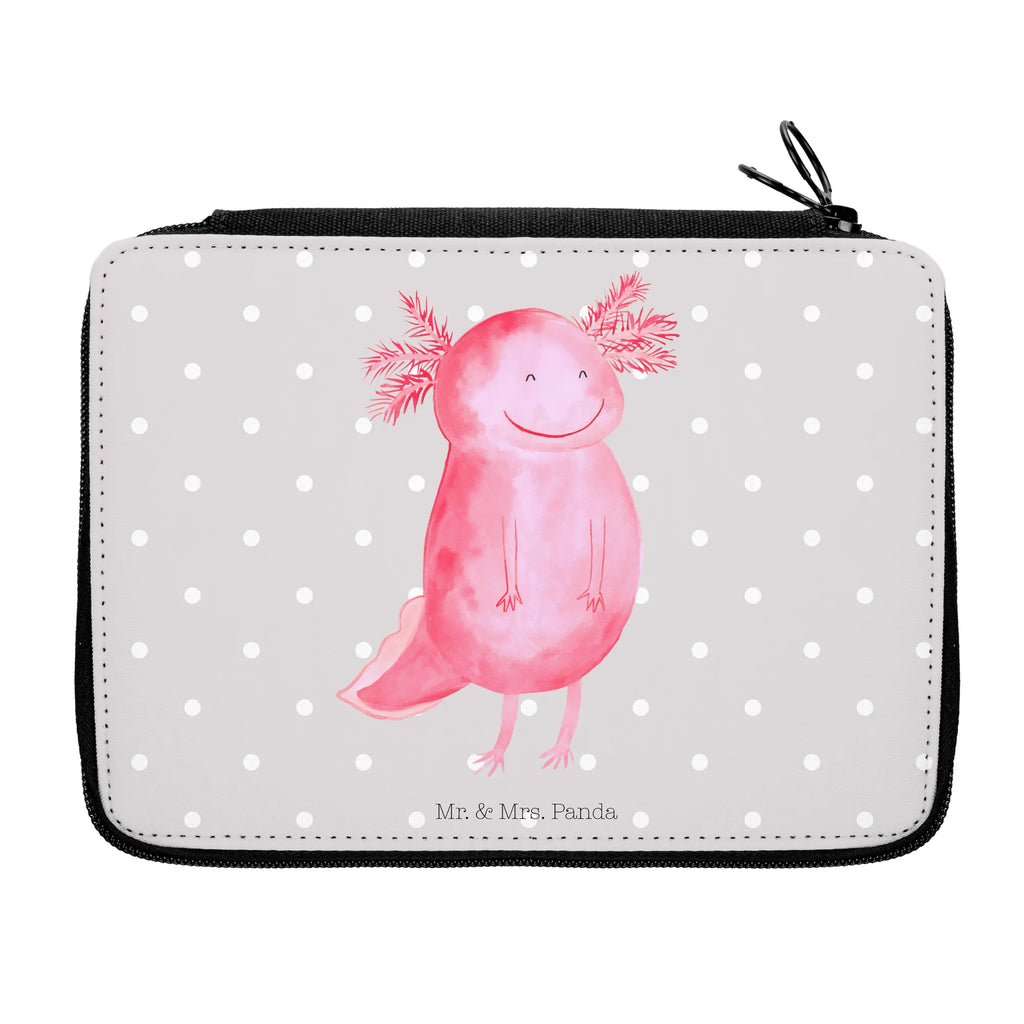 Federmappe Axolotl glücklich Federmappe, Stiftetasche, Stifte Etui, Schule, Einschulung, Geschenk, Kind, Schüler, Schülerin, Stifterolle, Federmäppchen, Motiv, Grundschule, Federmäppchen bedruckt, Büro Stifte Etui, Bestückte Federmappe, Kinder Federmappe, Federmappe Einschulung, Axolotl, Molch, Axolot, Schwanzlurch, Lurch, Lurche, Motivation, gute Laune