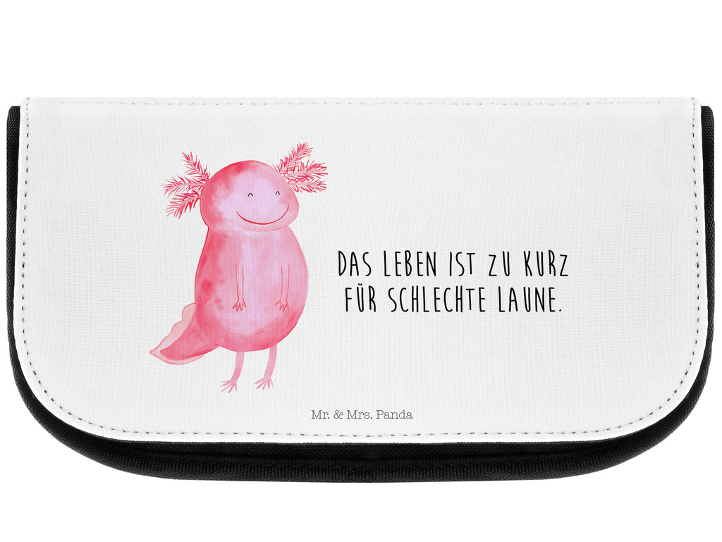 Kosmetiktasche Axolotl Glücklich Kosmetikbeutel, Kulturtasche, Kulturbeutel, Schminktasche, Make-Up Tasche, Kosmetiktasche, Beauty Bag, Kosmetiktasche Damen, Make Up Tasche, Kosmetik Tasche, Kosmetiktasche Klein, Kleine Kosmetiktasche, Schminktasche Klein, Kosmetiktasche Mit Fächern, Schminktäschen, Schminke Tasche, Kosmetiktaschen Damen, Beauty Case, Schmink Täschchen, Axolotl, Molch, Axolot, Schwanzlurch, Lurch, Lurche, Motivation, gute Laune