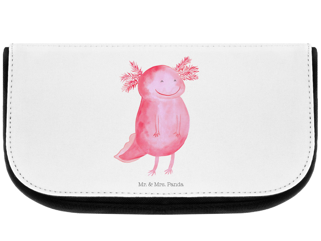 Kosmetiktasche Axolotl Glücklich Kosmetikbeutel, Kulturtasche, Kulturbeutel, Schminktasche, Make-Up Tasche, Kosmetiktasche, Beauty Bag, Kosmetiktasche Damen, Make Up Tasche, Kosmetik Tasche, Kosmetiktasche Klein, Kleine Kosmetiktasche, Schminktasche Klein, Kosmetiktasche Mit Fächern, Schminktäschen, Schminke Tasche, Kosmetiktaschen Damen, Beauty Case, Schmink Täschchen, Axolotl, Molch, Axolot, Schwanzlurch, Lurch, Lurche, Motivation, gute Laune