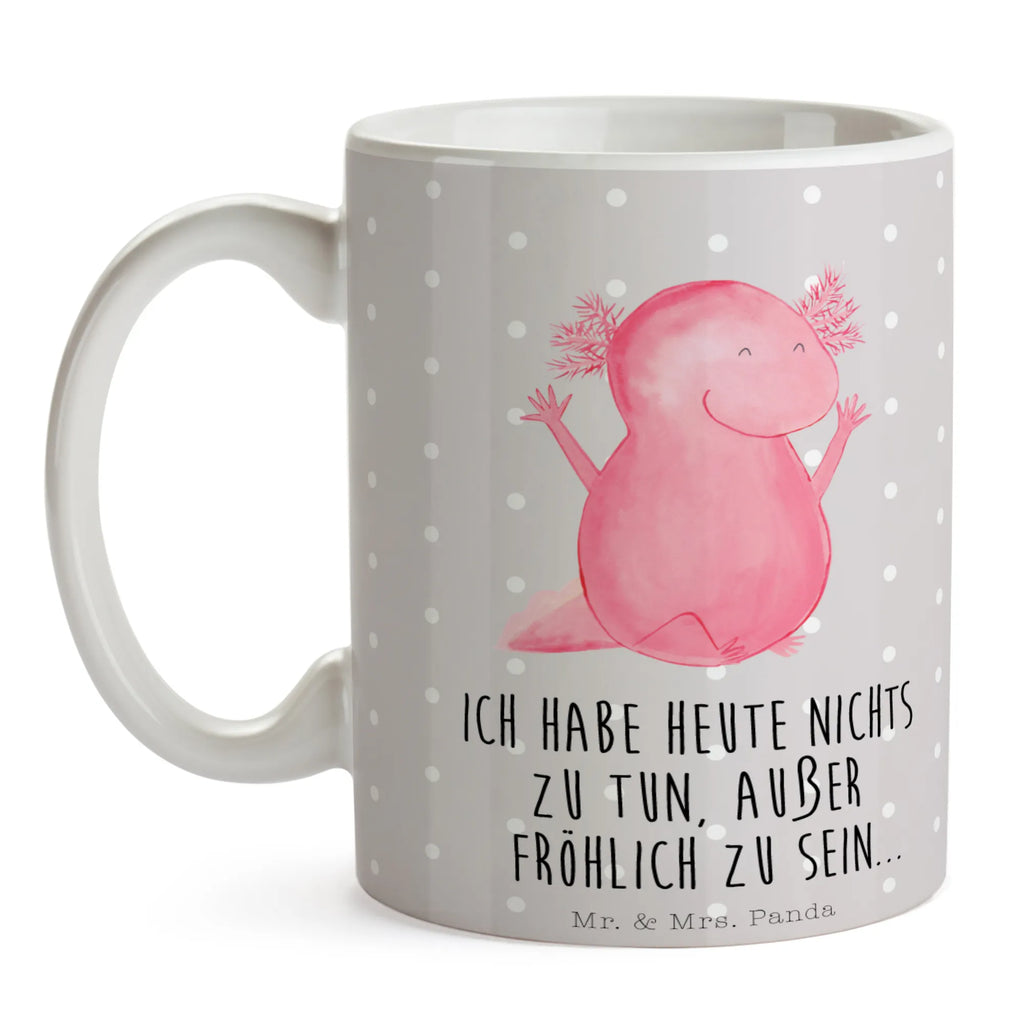 Tasse Axolotl Hurra Tasse, Kaffeetasse, Teetasse, Becher, Kaffeebecher, Teebecher, Keramiktasse, Porzellantasse, Büro Tasse, Geschenk Tasse, Tasse Sprüche, Tasse Motive, Kaffeetassen, Tasse bedrucken, Designer Tasse, Cappuccino Tassen, Schöne Teetassen, Axolotl, Molch, Axolot, Schwanzlurch, Lurch, Lurche, fröhlich, Spaß, Freude, Motivation, Zufriedenheit