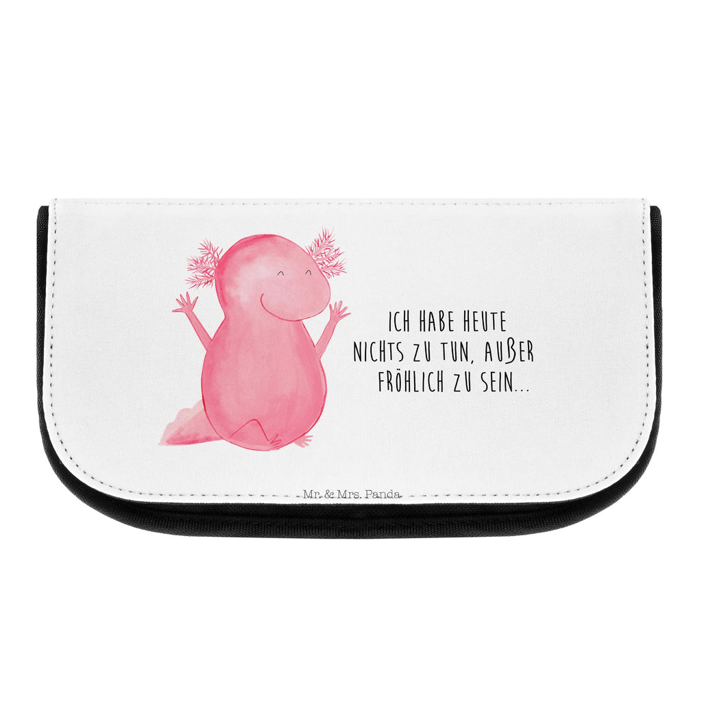 Kosmetiktasche Axolotl Hurra Kosmetikbeutel, Kulturtasche, Kulturbeutel, Schminktasche, Make-Up Tasche, Kosmetiktasche, Beauty Bag, Kosmetiktasche Damen, Make Up Tasche, Kosmetik Tasche, Kosmetiktasche Klein, Kleine Kosmetiktasche, Schminktasche Klein, Kosmetiktasche Mit Fächern, Schminktäschen, Schminke Tasche, Kosmetiktaschen Damen, Beauty Case, Schmink Täschchen, Axolotl, Molch, Axolot, Schwanzlurch, Lurch, Lurche, fröhlich, Spaß, Freude, Motivation, Zufriedenheit