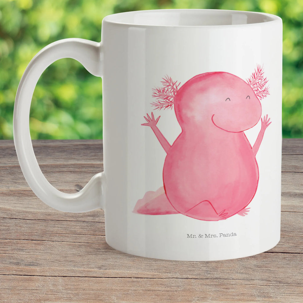 Kindertasse Axolotl Hurra Kindertasse, Kinder Tasse, Kunststoff Tasse, Kindergarten Tasse, Trinkbecher, Camping Becher, Kaffeetasse, Kunststoffbecher, Kindergartenbecher, Outdoorgeschirr, Kunststoffgeschirr, Reisebecher, Reisetasse, Kinderbecher, Bruchfeste Tasse, Bruchsichere Tasse, Plastik Tasse, Plastiktasse, Axolotl, Molch, Axolot, Schwanzlurch, Lurch, Lurche, fröhlich, Spaß, Freude, Motivation, Zufriedenheit