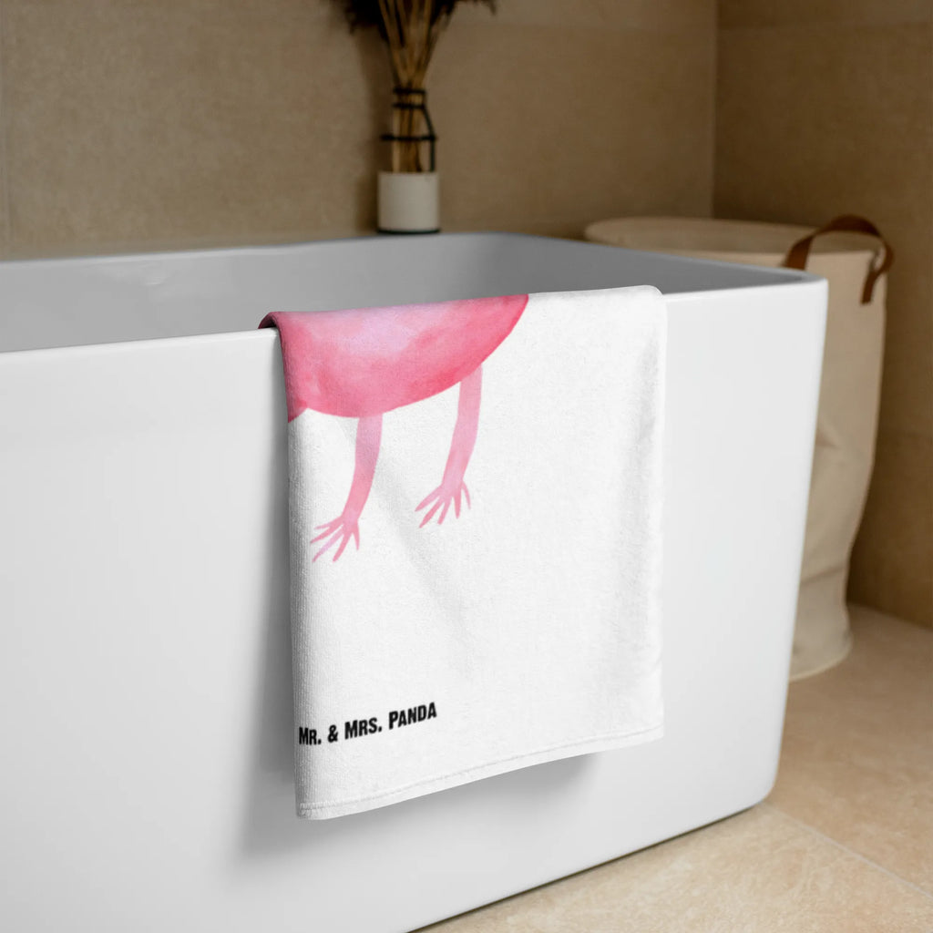 XL bath towel axolotl Happy Handtuch, Badetuch, Duschtuch, Strandtuch, Saunatuch, Axolotl, Molch, Axolot, Schwanzlurch, Lurch, Lurche, Motivation, gute Laune