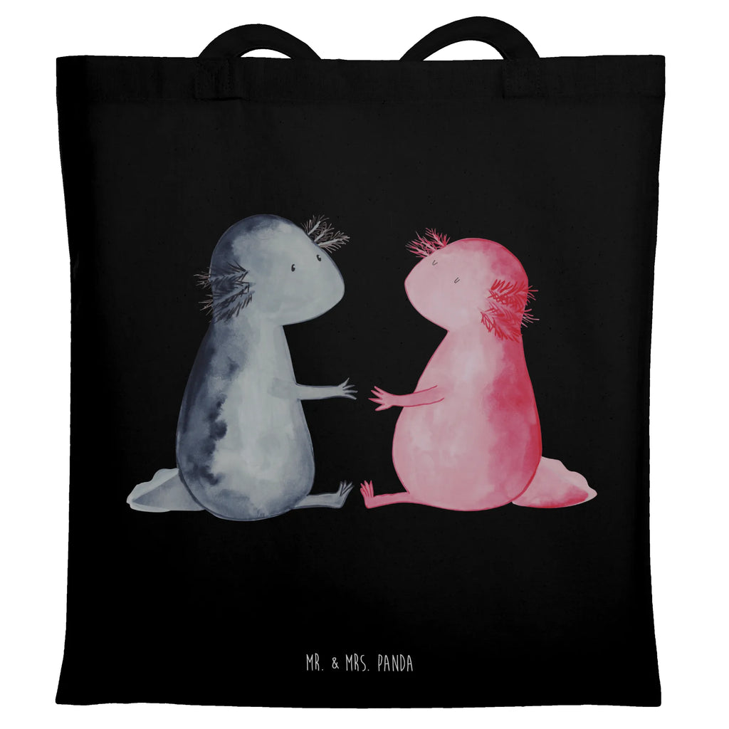 Tragetasche Axolotl Liebe Beuteltasche, Beutel, Einkaufstasche, Jutebeutel, Stoffbeutel, Tasche, Shopper, Umhängetasche, Strandtasche, Schultertasche, Stofftasche, Tragetasche, Badetasche, Jutetasche, Einkaufstüte, Laptoptasche, Axolotl, Molch, Axolot, Schwanzlurch, Lurch, Lurche, Liebe, große Liebe, Liebesbeweis, Freund, Verlobter, Ehemann, Jahrestag, Valentinstag