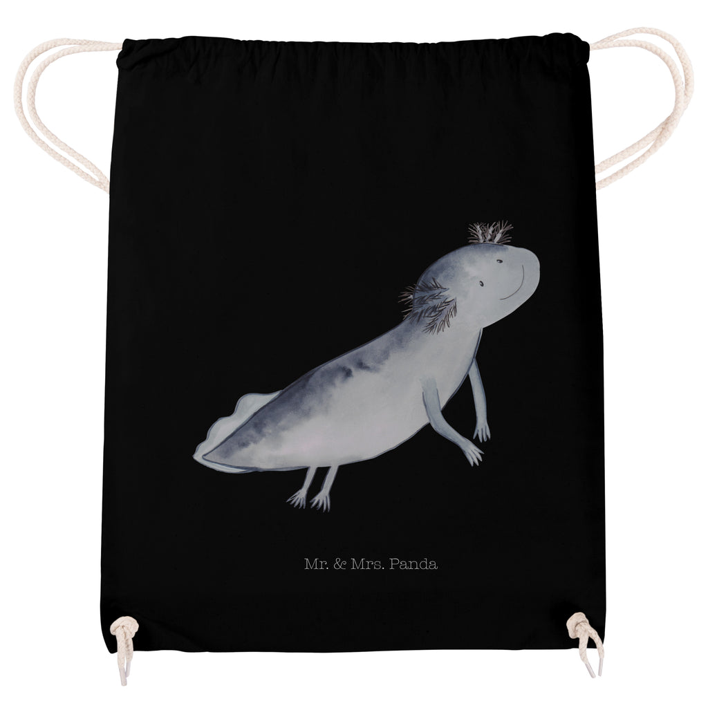 Sportbeutel Axolotl Schwimmen Sportbeutel, Turnbeutel, Beutel, Sporttasche, Tasche, Stoffbeutel, Sportbeutel Kinder, Gymsack, Beutel Rucksack, Kleine Sporttasche, Sportzubehör, Turnbeutel Baumwolle, Axolotl, Molch, Axolot, Schwanzlurch, Lurch, Lurche, Problem, Probleme, Lösungen, Motivation