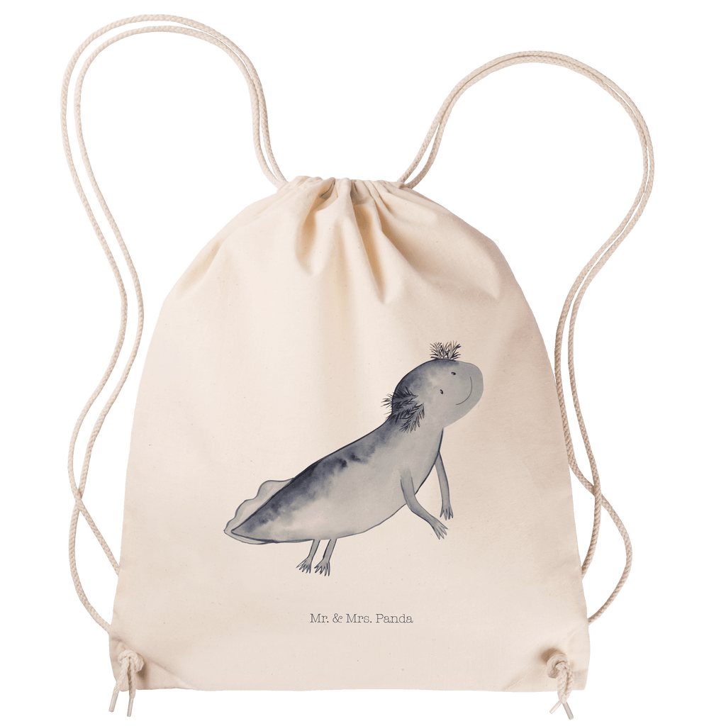 Sportbeutel Axolotl Schwimmen Sportbeutel, Turnbeutel, Beutel, Sporttasche, Tasche, Stoffbeutel, Sportbeutel Kinder, Gymsack, Beutel Rucksack, Kleine Sporttasche, Sportzubehör, Turnbeutel Baumwolle, Axolotl, Molch, Axolot, Schwanzlurch, Lurch, Lurche, Problem, Probleme, Lösungen, Motivation