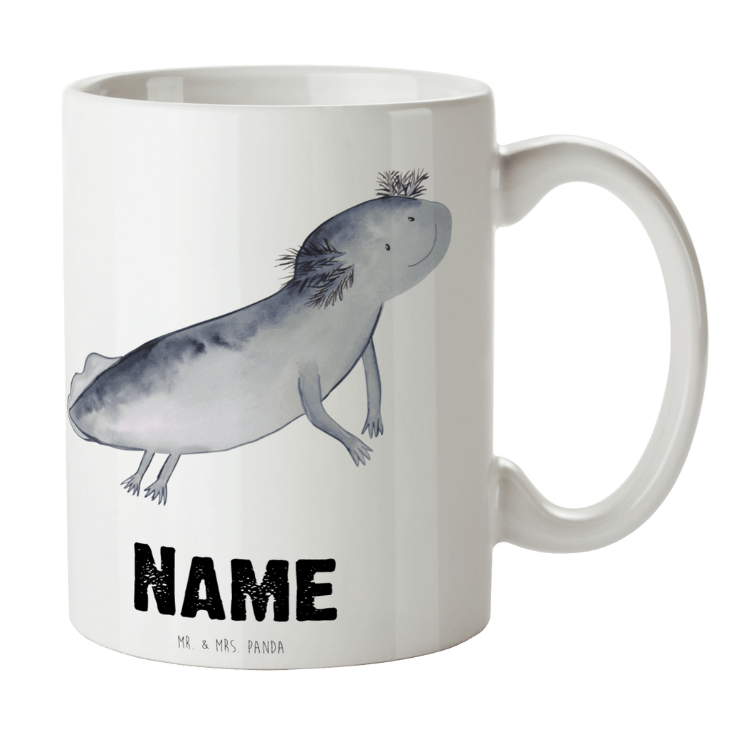 Personalisierte Tasse Axolotl Schwimmen Personalisierte Tasse, Namenstasse, Wunschname, Personalisiert, Tasse, Namen, Drucken, Tasse mit Namen, Axolotl, Molch, Axolot, Schwanzlurch, Lurch, Lurche, Problem, Probleme, Lösungen, Motivation