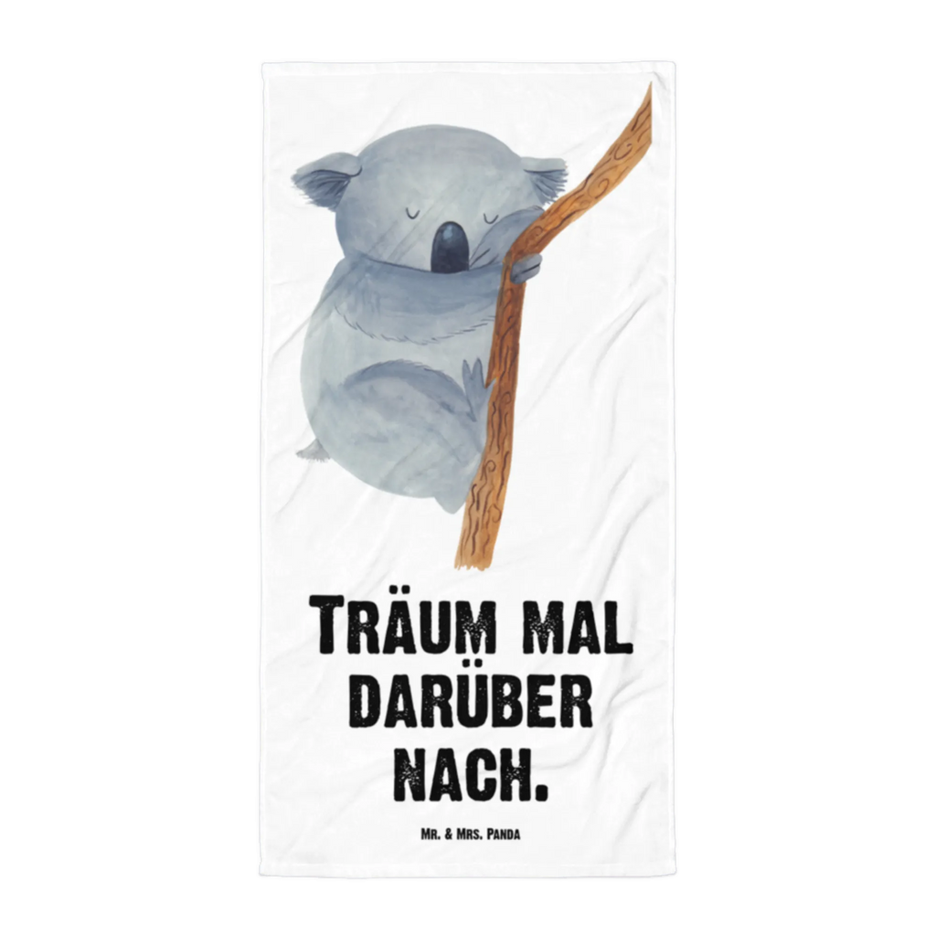 XL Badehandtuch Koalabär Handtuch, Badetuch, Duschtuch, Strandtuch, Saunatuch, Tiermotive, Gute Laune, lustige Sprüche, Tiere, Koala, träumen, Traum, schlafen, Schlafzimmer, Traumland, Bär, Koalabär