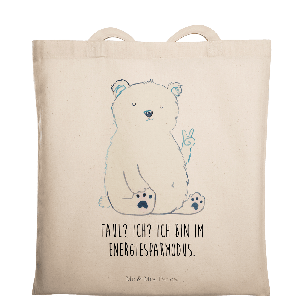 Tragetasche Eisbär Faul Beuteltasche, Beutel, Einkaufstasche, Jutebeutel, Stoffbeutel, Tasche, Shopper, Umhängetasche, Strandtasche, Schultertasche, Stofftasche, Tragetasche, Badetasche, Jutetasche, Einkaufstüte, Laptoptasche, Bär, Teddy, Teddybär, Eisbär, Nordpol, Faul, Entspannen, Relaxen, Büro, Arbeit, Bürojob, Arbeitsplatz, Homeoffice