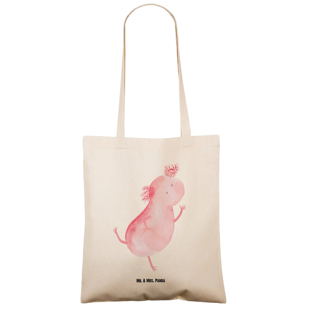 Tragetasche Axolotl Tanzen Beuteltasche, Beutel, Einkaufstasche, Jutebeutel, Stoffbeutel, Tasche, Shopper, Umhängetasche, Strandtasche, Schultertasche, Stofftasche, Tragetasche, Badetasche, Jutetasche, Einkaufstüte, Laptoptasche, Axolotl, Molch, Axolot, Schwanzlurch, Lurch, Lurche, Dachschaden, Sterne, verrückt, Freundin, beste Freundin