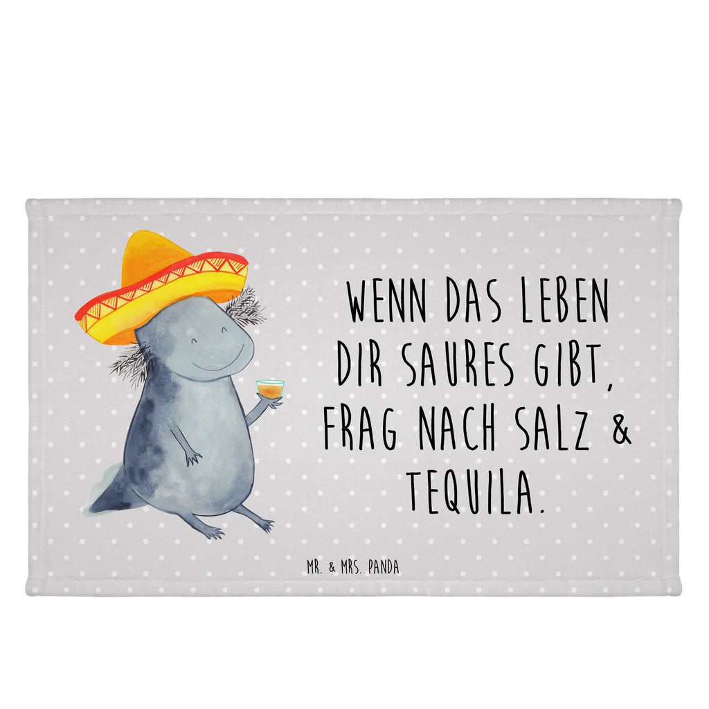 Handtuch Axolotl Tequila Handtuch, Badehandtuch, Badezimmer, Handtücher, groß, Kinder, Baby, Axolotl, Molch, Mexico, Mexiko, Sombrero, Zitrone, Tequila, Motivation, Spruch, Schwanzlurch, Lurch, Lurche, Axolot, Feuerdrache, Feuersalamander