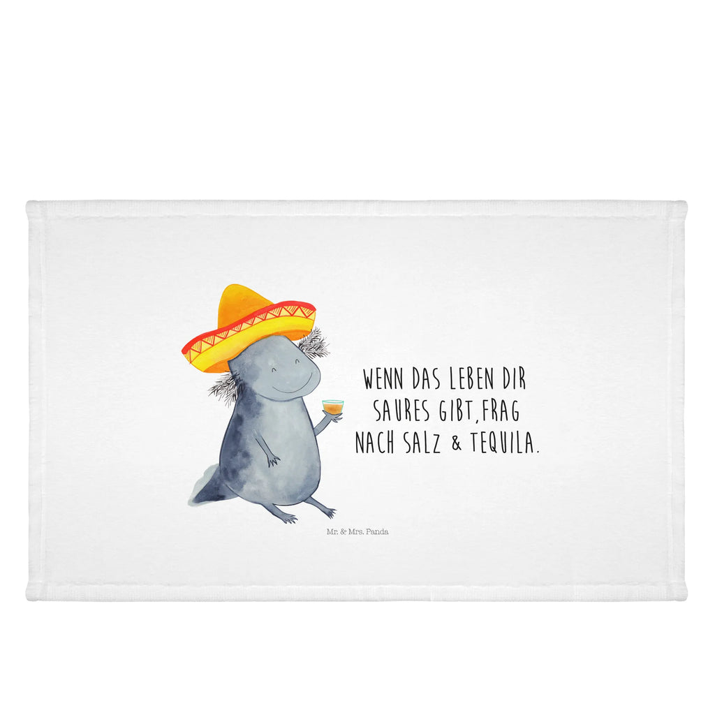 Handtuch Axolotl Tequila Handtuch, Badehandtuch, Badezimmer, Handtücher, groß, Kinder, Baby, Axolotl, Molch, Mexico, Mexiko, Sombrero, Zitrone, Tequila, Motivation, Spruch, Schwanzlurch, Lurch, Lurche, Axolot, Feuerdrache, Feuersalamander