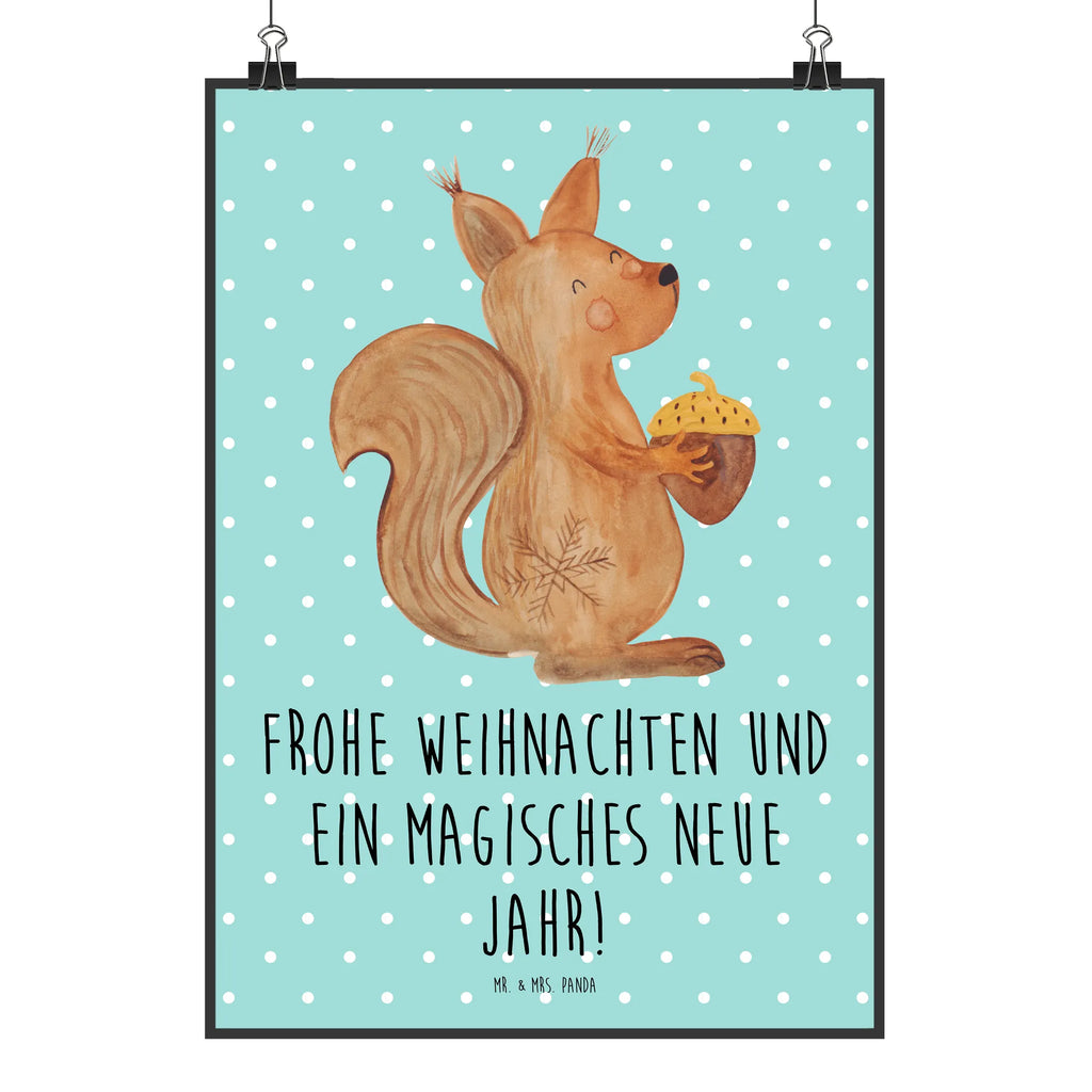 Poster Eichhörnchen Weihnachten Poster, Wandposter, Bild, Wanddeko, Küchenposter, Kinderposter, Wanddeko Bild, Raumdekoration, Wanddekoration, Handgemaltes Poster, Mr. & Mrs. Panda Poster, Designposter, Kunstdruck, Posterdruck, Winter, Weihnachten, Weihnachtsdeko, Nikolaus, Advent, Heiligabend, Wintermotiv, Frohe Weihnachten, Frohes neues Jahr, Guten Rutsch, Weihnachtsmotiv, Weihnachtsgruß, Neujahr, Vogel