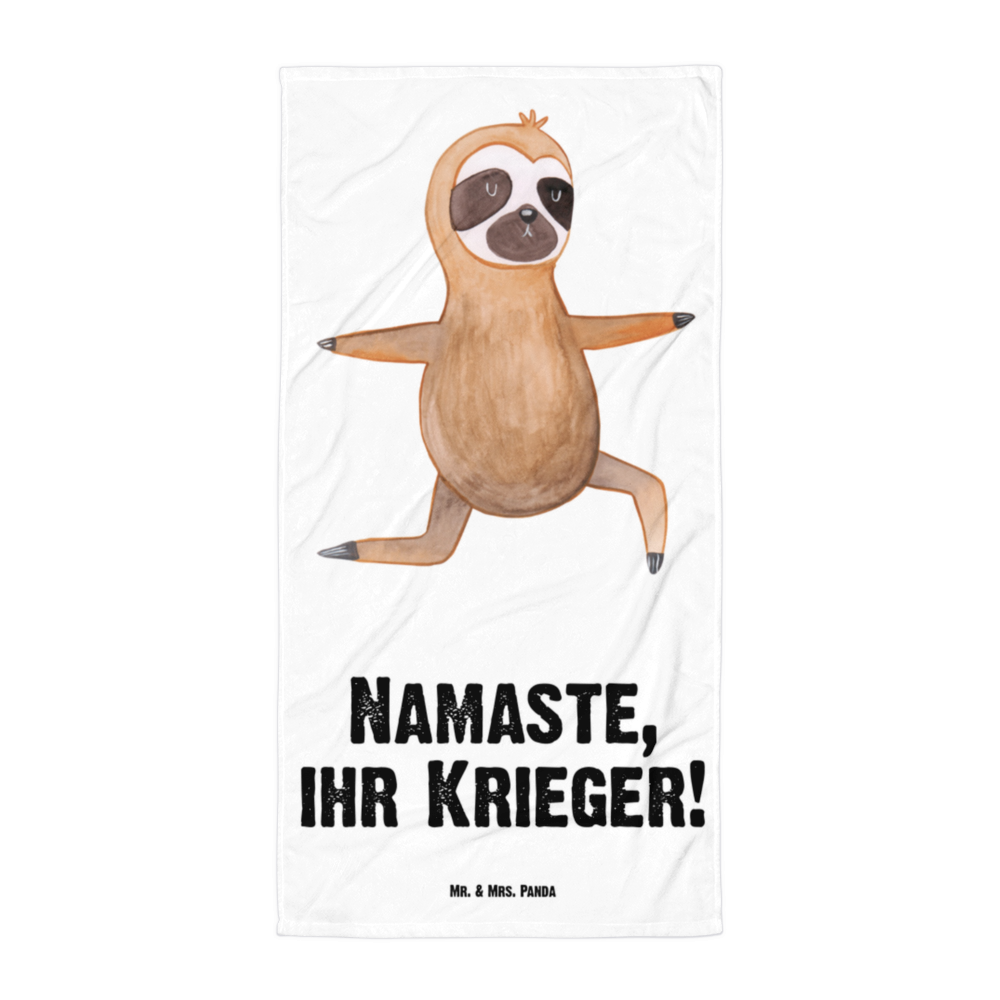 XL Badehandtuch Faultier Yoga Handtuch, Badetuch, Duschtuch, Strandtuch, Saunatuch, Faultier, Faultier Geschenk, Faultier Deko, Faultiere, faul, Lieblingstier, Yoga, Namaste, Krieger, Yogaübungen, Meditation, Atmung, Gelassenheit, Entspannung