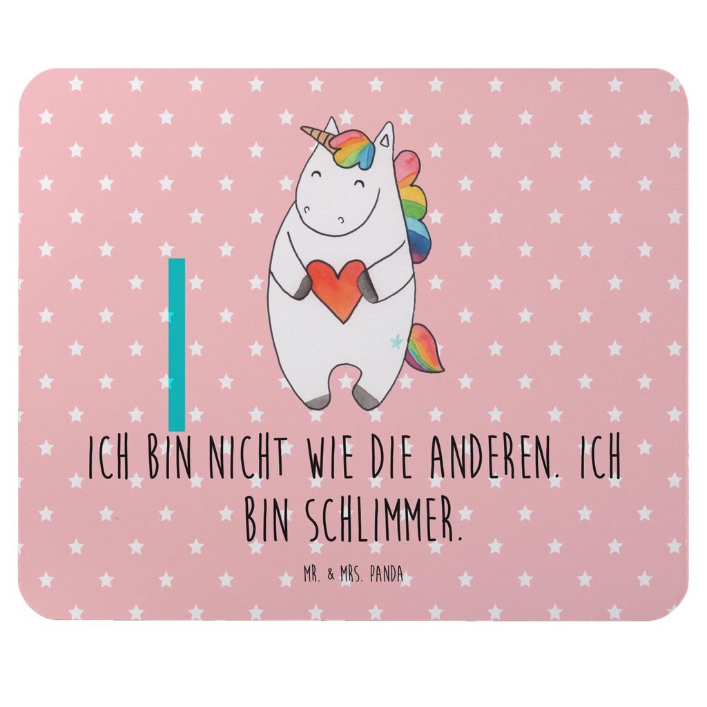 Mauspad Einhorn Herz Mousepad, Computer zubehör, Büroausstattung, PC Zubehör, Arbeitszimmer, Mauspad, Einzigartiges Mauspad, Designer Mauspad, Mausunterlage, Mauspad Büro, Einhorn, Einhörner, Einhorn Deko, Pegasus, Unicorn, Herz, schlimm, böse, witzig, lustig, Freundin, anders, bunt