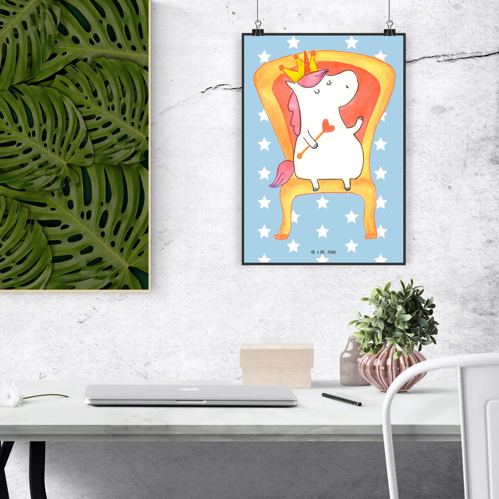 Poster Einhorn Prinzessin Poster, Wandposter, Bild, Wanddeko, Küchenposter, Kinderposter, Wanddeko Bild, Raumdekoration, Wanddekoration, Handgemaltes Poster, Mr. & Mrs. Panda Poster, Designposter, Kunstdruck, Posterdruck, Einhorn, Einhörner, Einhorn Deko, Pegasus, Unicorn, Geburtstag, Prinzessin, Geburtstagsgeschenk, Geschenk, Monat