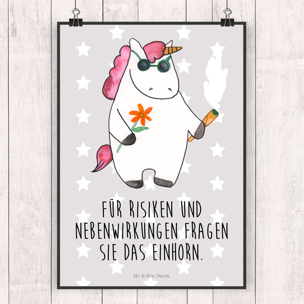 Poster Einhorn Woodstock Poster, Wandposter, Bild, Wanddeko, Küchenposter, Kinderposter, Wanddeko Bild, Raumdekoration, Wanddekoration, Handgemaltes Poster, Mr. & Mrs. Panda Poster, Designposter, Kunstdruck, Posterdruck, Einhorn, Einhörner, Einhorn Deko, Unicorn, Kiffen, Joint, Zigarette, Alkohol, Party, Spaß. lustig, witzig, Woodstock