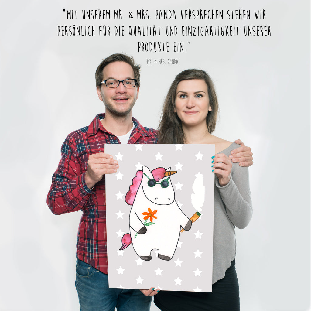 Poster Einhorn Woodstock Poster, Wandposter, Bild, Wanddeko, Küchenposter, Kinderposter, Wanddeko Bild, Raumdekoration, Wanddekoration, Handgemaltes Poster, Mr. & Mrs. Panda Poster, Designposter, Kunstdruck, Posterdruck, Einhorn, Einhörner, Einhorn Deko, Unicorn, Kiffen, Joint, Zigarette, Alkohol, Party, Spaß. lustig, witzig, Woodstock