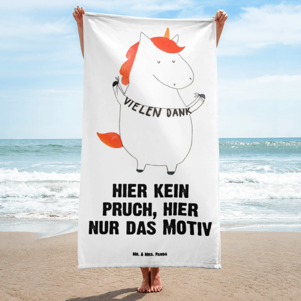 XL Badehandtuch Einhorn Dankeschön Handtuch, Badetuch, Duschtuch, Strandtuch, Saunatuch, Einhorn, Einhörner, Einhorn Deko, Pegasus, Unicorn, Danke, vielen Dank, Dankeschön, Danksagung