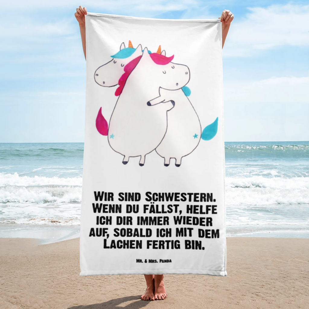 XL Badehandtuch Einhörner Umarmen Handtuch, Badetuch, Duschtuch, Strandtuch, Saunatuch, Einhorn, Einhörner, Einhorn Deko, Pegasus, Unicorn, Freundinnen, Freundin, BFF, Schwester, Schwestern, Familie, Geschwister, Sister, Liebe