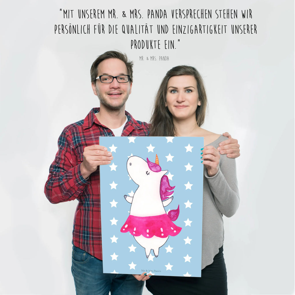 Poster Einhorn Ballerina Poster, Wandposter, Bild, Wanddeko, Küchenposter, Kinderposter, Wanddeko Bild, Raumdekoration, Wanddekoration, Handgemaltes Poster, Mr. & Mrs. Panda Poster, Designposter, Kunstdruck, Posterdruck, Einhorn, Einhörner, Einhorn Deko, Pegasus, Unicorn, Tanzen, Ballerina, Party, Wohnung, Spaß, Feiern, Geburtstag, Tänzerin, Lebenslust, Lebensfreude