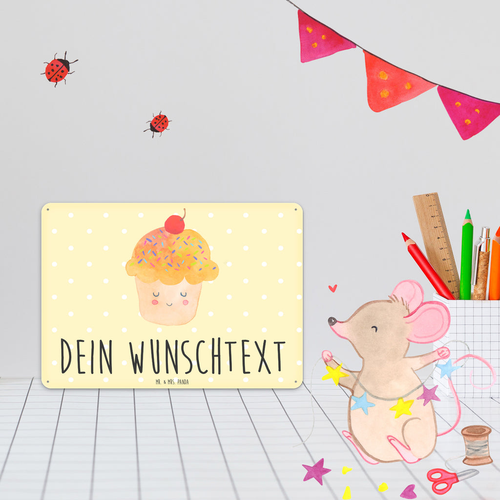 Personalisiertes Blechschild Cupcake Blechschild, Metallschild, Geschenk Schild, Schild, Magnet-Metall-Schild, Deko Schild, Wandschild, Wand-Dekoration, Türschild, Tiermotive, Gute Laune, lustige Sprüche, Tiere, Cupcakes, Muffin, Wunder, Küche Deko, Küche Spruch, Backen Geschenk, Geschenk Koch, Motivation Sprüche